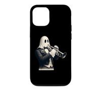 Ghost Playing Flute Musician Music Halloween Case for iPhone 12/12 Pro