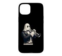 Ghost Playing Flute Musician Music Halloween Case for iPhone 15 Plus