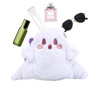 Ghost Plush Backpack Plush Halloween Outdoor Vacation Backpack | Student Shoulder Bag for Girls Ladies Students Park Daily Wear School Shopping Travel Dating Outings Parties Gatherings