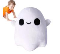 Ghost Plush - Cute Stuffed Halloween Toy, Soft Decorative Pillow For Kids Adults | Adorable Spooky Ornament For Bedroom Dorm Study Office Apartment Car Interior Party Favor Travel Gift