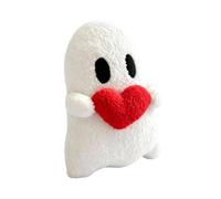 Ghost Plush Pillow 7.9 Inches White Ghost Soft Cushion Hold Heart