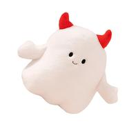 Ghost Plush Toy - Funny Halloween White Ghost Pillow | Soft Stuffed Animal | Cute Decorative Toy For Kids & Adults | Ideal For Halloween Home Decor, Gifting & Room Accents