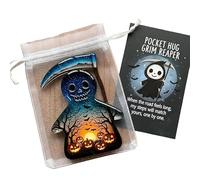 Ghost Pocket Cards Hallowee Ghosts Pocket Hug Emotion Support Ghost With Inspirational Card Cute Mini Charm Emotional Support Token Halloween Positive Motivitional Gifts for Friends Colleagues Family