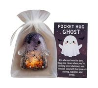 Ghost Pocket Hug,Ghost Pocket Cards,Halloween Ghosts Pocket Hugs,Pocket Comforting Ghost,Halloween E/motional S/upport P/ocket Gift,Cute Mini Charm,Encouragement Card,H/alloween Gifts,Ghos/t Pocke/t A