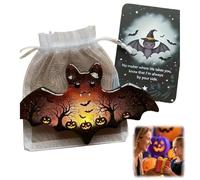 Ghost Pocket Hug with Encouragement Card,Ghost Pocket Cards,Poc/ket Comfort Ghosts,Cute Mini Charm,Inspirational Gift,Cute Halloween Gh/ost Poc/ket Hug,Small Decorative Keepsake,04