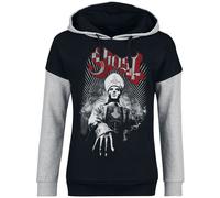 Ghost Priest Hoodie black mottled grey XXL