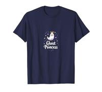 Ghost Princess: Cute Spooky Royalty for Halloween Fun T-Shirt, Men, Navy, 3XL