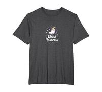 Ghost Princess: Cute Spooky Royalty for Halloween Fun T-Shirt, Men's Big and Tall, Dark Heather Grey, 6X Tall