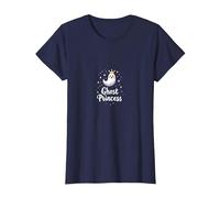 Ghost Princess: Cute Spooky Royalty for Halloween Fun T-Shirt, Women, Navy, XL