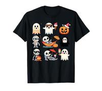 Ghost Pumpkin Halloween Spooky Season Costume Men Women Kids T-Shirt