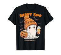 Ghost Pumpkin Ice Coffee Retro Halloween Costume Men Women T-Shirt
