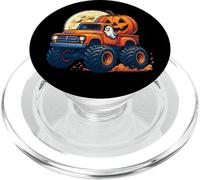 Ghost Pumpkin Riding Monster Truck Lazy Halloween kids Boys PopSockets PopGrip for MagSafe