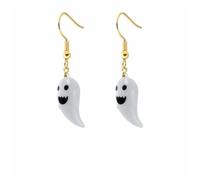 Ghost Pumpkin Small Earrings 3D Funny Resin Evil Pumpkin Face Spider Lightweight Spooky Dangle Drop Earrings for Women Gothic Halloween Cosplay Party Thanksgiving Day Holiday Fashion Jewelry, S