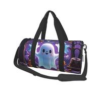 Ghost Pumpkin Travel Duffel Bag Sports Gym Bag, Lightweight Overnight Weekender Bag With Shoes Compartment Yoga Gym Sports Bag For Men Women