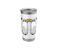 Ghost Rainbow Pride Spooky Love Stainless Steel Insulated Tumbler