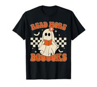 Ghost Read More Books Cute Halloween T-Shirt