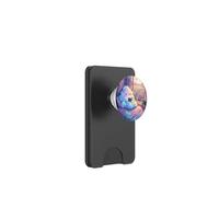 Ghost Reading Book Cute Bookish Beside Wildflower Fields PopSockets PopWallet for MagSafe
