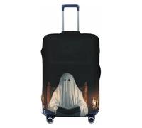Ghost Reading in The Library Elastic Travel Luggage Covers Dustproof Scratch-Resistant Suitcase Protector Fit 22-24 Inch
