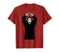 Ghost Red Heart Hands Scary Face Halloween Valentines Day T-Shirt