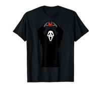 Ghost Red Heart Hands Scary Face Halloween Valentines Day T-Shirt