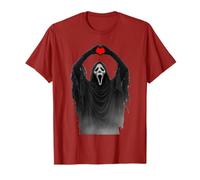 Ghost Red Heart Hands Scary Valentines Day V-Day Men Women T-Shirt