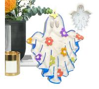 Ghost Resin Mould | Halloween Cooking Manual 1 Piece | 12 x 10 cm Ghosts Baking | Ghost Silicone Mould | Craft Melting Mould with Soft Texture for Making Can