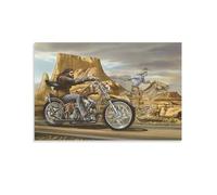 Ghost Rider David Mann Motorcycle Poster Prints Vintage Movie Canvas Wall Art for Wall Decor 08x12inch(20x30cm)