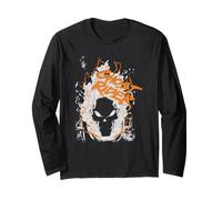 Ghost Rider Orange Flame Long Sleeve T-Shirt