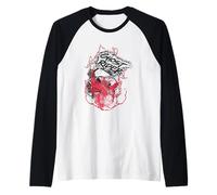 Ghost Rider Red Flame Raglan Baseball Tee