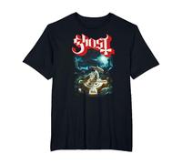Ghost Rite Here, Rite Now Title Back and Front T-Shirt, Men's Big and Tall, Black, 3X Tall