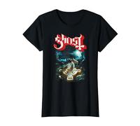 Ghost Rite Here, Rite Now Title Back and Front T-Shirt, Women, Black, Medium