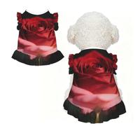 Ghost Rose L Pet Apparel for Small Dogs-Cute Summer Outfit for Puppy, Soft Breathable Pet Clothes for Cat
