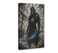 Ghost Samurai Anime Poster Canvas Poster Wall Art Decor Print Picture Paintings for Living Room Bedroom Decoration 20x30inch(50x75cm)