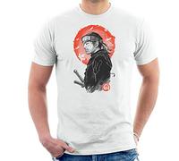 Ghost Samurai of Tsushima Sun Men's T-Shirt White