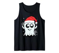 Ghost Santa Hat Christmas Halloween Tank Top
