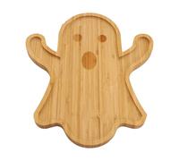 Ghost Serving Trays - 20 x 18 cm Large Ghost Dinner Plate | Cute Ghost Shaped Chopping Board | Multifunctional Trays, Eye-catching Decorative Wooden Tray | For Food, Appetizer, D