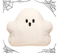 Ghost Shaped Pillow - Home Decoration, Ghost Halloween Pillow | Cute Spooky Ghost Decorative Halloween Throw Pillow, Soft and Comfortable Milk Flannel Plush Halloween White Ghost Pendant for Kids