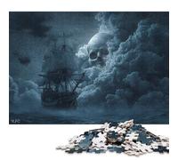 Ghost Ship 1000 Pieces Wooden Jigsaw Puzzles Adults Fun Home Decoration Toy Intellectual Game Stress Relief Toy Education Game Relaxation And Intelligence 1000pcs (75x50cm)