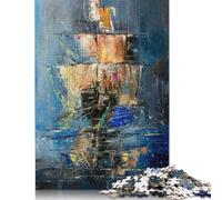 Ghost Ship 2 Jigsaw Puzzles 1000 Pieces Jigsaw Creative Rectangular Large Family Puzzle Game Artwork for Adults 1000pcs (75x50cm)