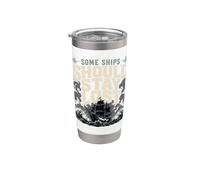 Ghost Ship Haunted Ship Maritime Ghost Gift Stainless Steel Insulated Tumbler