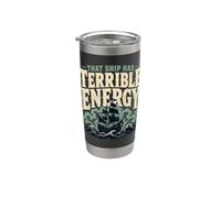 Ghost Ship Haunted Ship Maritime Ghost Gift Stainless Steel Insulated Tumbler