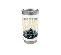 Ghost Ship Haunted Ship Maritime Ghost Gift Stainless Steel Insulated Tumbler