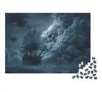 Ghost Ship Wooden Jigsaw Puzzle for Adults Fun 1000 Pieces Home Decoration Education Game Toy Intellectual Game Stress Relief Toy Premium & Durable 70x50cm/1000pcs