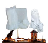 Ghost Silicone Mold | 3D Halloween Candle Silicone Molds | Adorable Scented Candle Epoxy Molds for Epoxy Casting | Reusable Flexible Mold for Halloween Decor and Craft Projects at Home