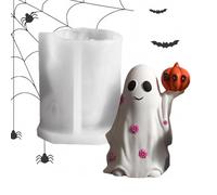 Ghost Silicone Mold,Non-Stick Craft Supplies - Candle Making Molds Halloween Decorations,for Arts & Crafts Resin Casting Soap Wax Plaster Desk Decor