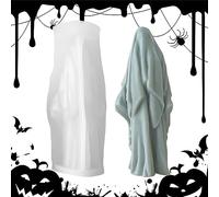 Ghost Silicone Molds, Silicone Moulds for Halloween Candles, Reusable Halloween Silicone Moulds in Ghost Shape for Making Aromatherapy Hongjingda
