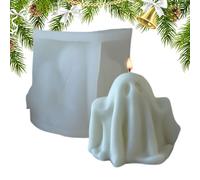 Ghost Silicone Mould - Halloween Candle Mould, Reusable 3D Halloween Candle Mould | Creative Epoxy Resin Melting Mould for Wax Candles Soap Che De