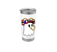 Ghost Sipping Beer from Beer Hat I'm Just Here for the Boos Stainless Steel Insulated Tumbler