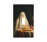 Ghost Sits at The Table Light Switch Cover Decorative Single Toggle 1 Gang Wall Plate for Kitchen Farmhouse Bedroom Bathroom Art Decor