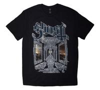 Ghost Skeleta Band Logo T Shirt In Black Black